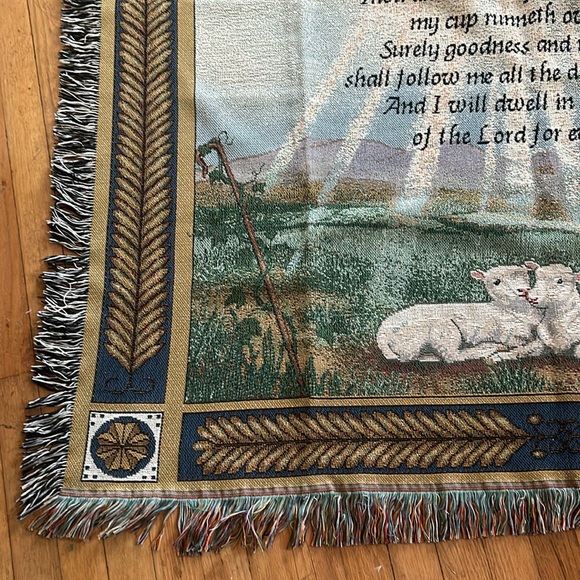 NWOT The Lord Is My Shepherd Throw 🐑🐑 - Picture 4 of 4